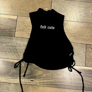 Forever 21 black turtleneck top